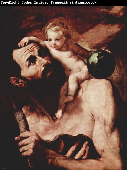 Jose de Ribera Christophorus mit dem Jesuskind